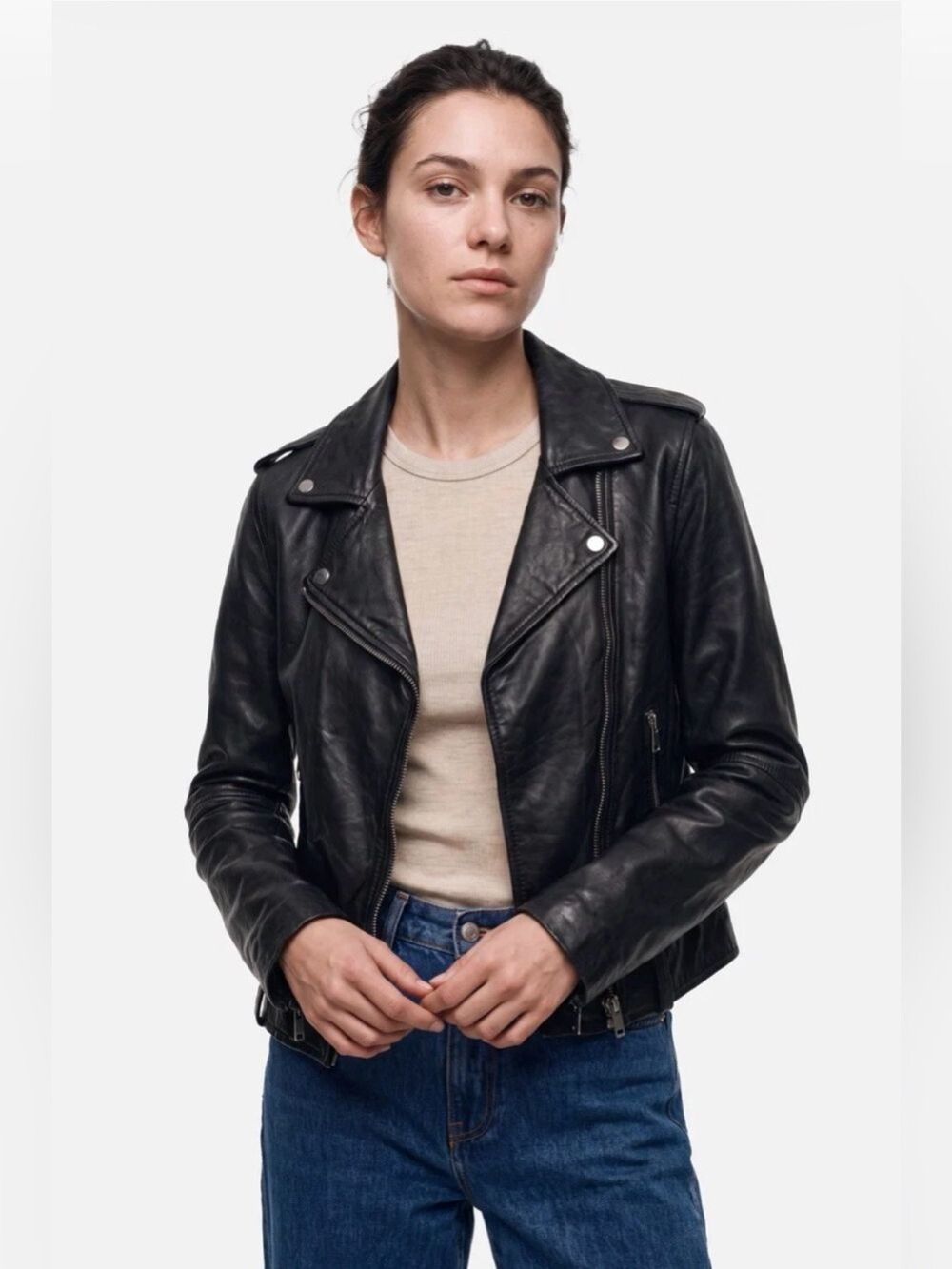 Bod & Christensen Morgan-NP Black 100% Leather Jacket S